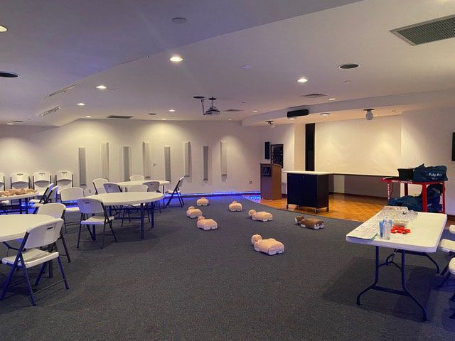 CPR Training Auditorium Floor Dummies Traverse City MI